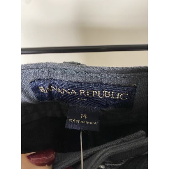 Banana Republic Factory Ryan Fit Pants Women's 14 Black Cotton Straight NWT NEW - Picture 4 of 7